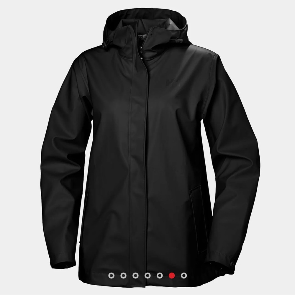 New Helly Hansen Black Rain Jacket XS